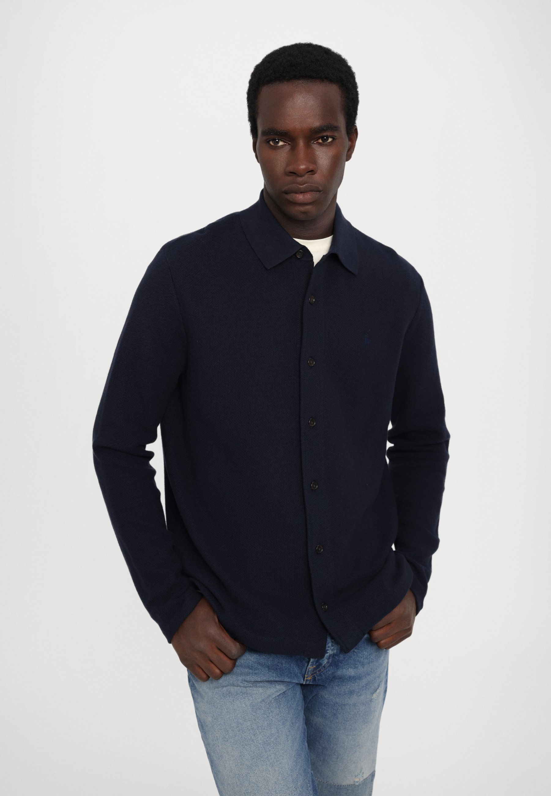 Polo Ralph Lauren vest met lange mouwen - donkerblauw