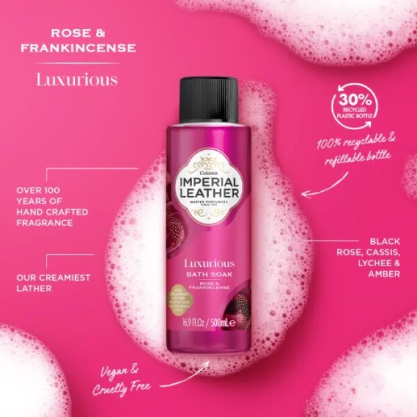 Sais de Banho Imperial Leather Rosa e Olíbano 500ml