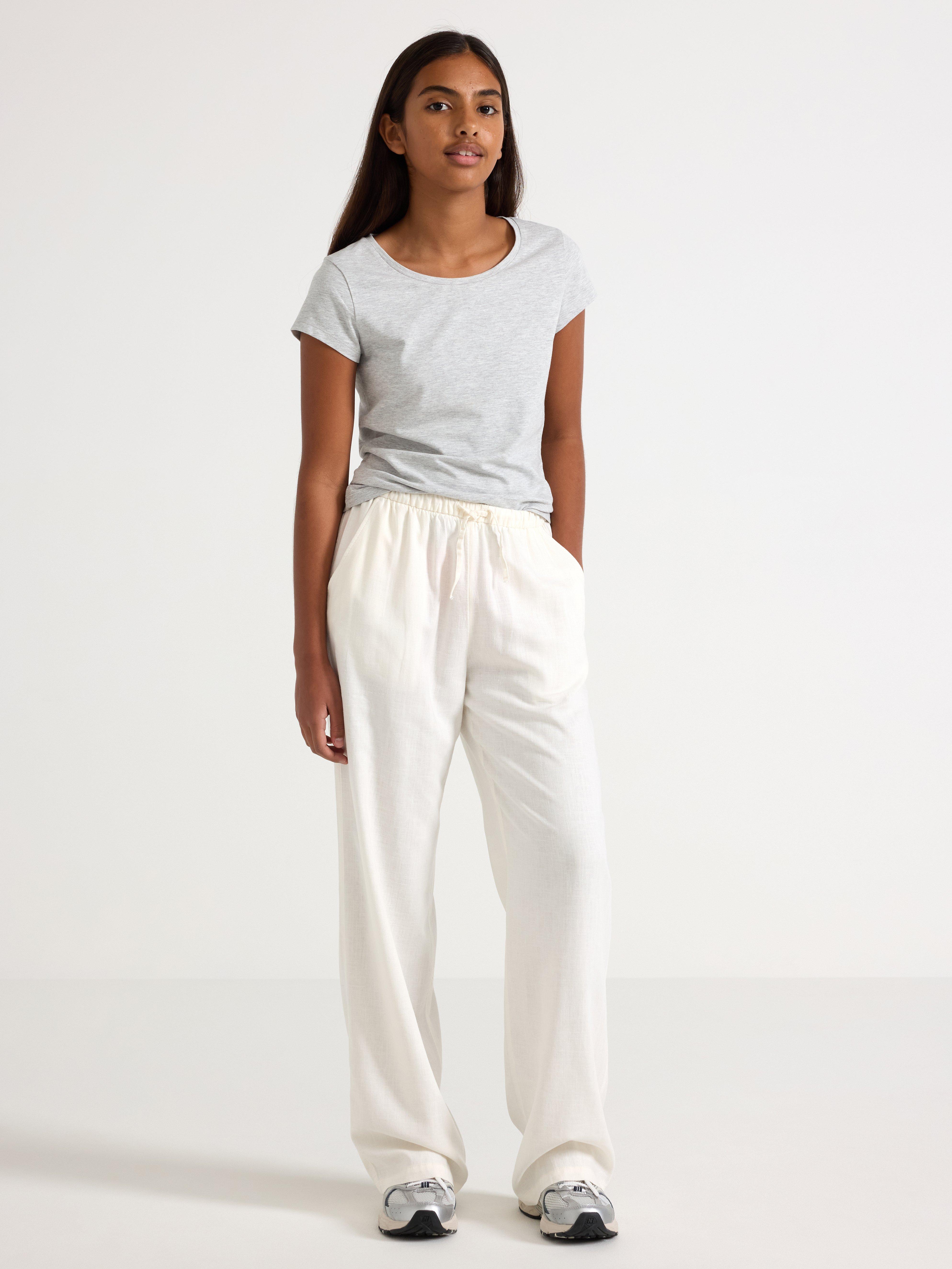 Bukser i linblanding Off White