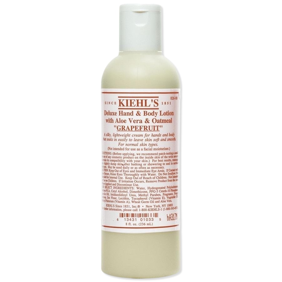 Kiehl's Deluxe losjon za telo z aloe vero in ovsenimi kosmiči – grenivka