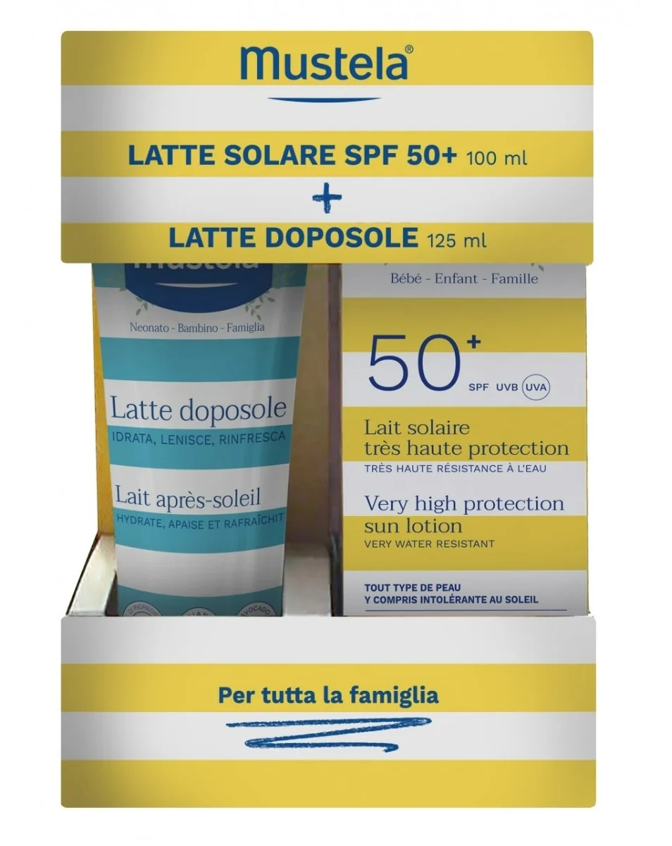 MUSTELA Mustela Bipack Sonnenschutzlotion LSF 50+ 100 ml + After-Sun-Lotion 125 ml GRATIS