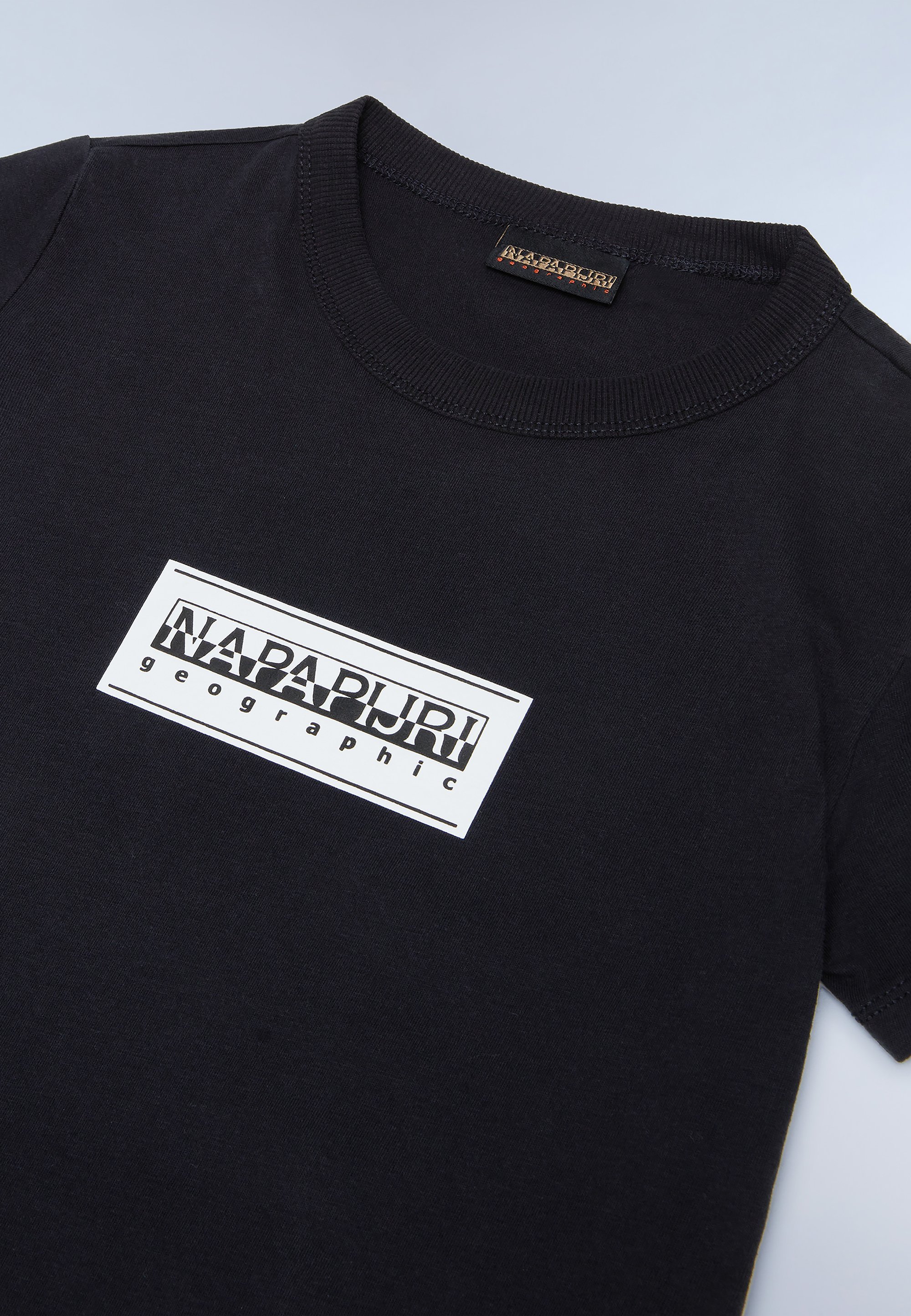 Napapijri CHAMOIS UNISEX - T-shirt imprimé - noir