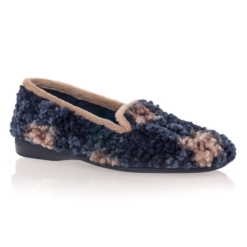 Blaue Damenpantoffeln