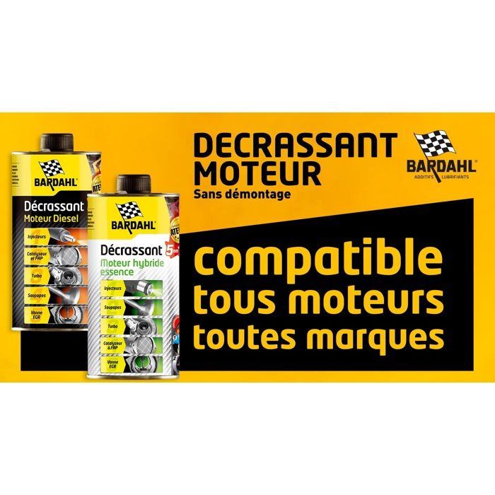 Décrassant moteur Hybride Essence 5 en 1 Bardahl 1L