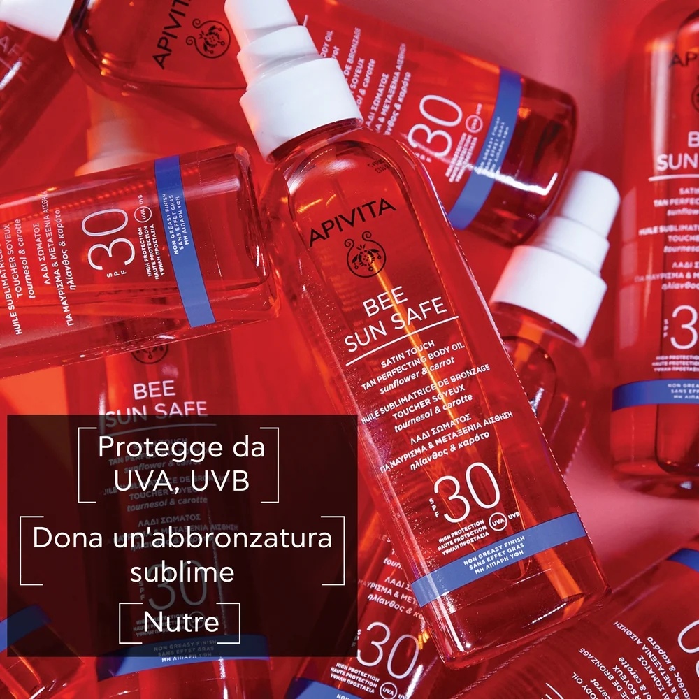 APIVITA Huile solaire corporelle Apivita SPF30