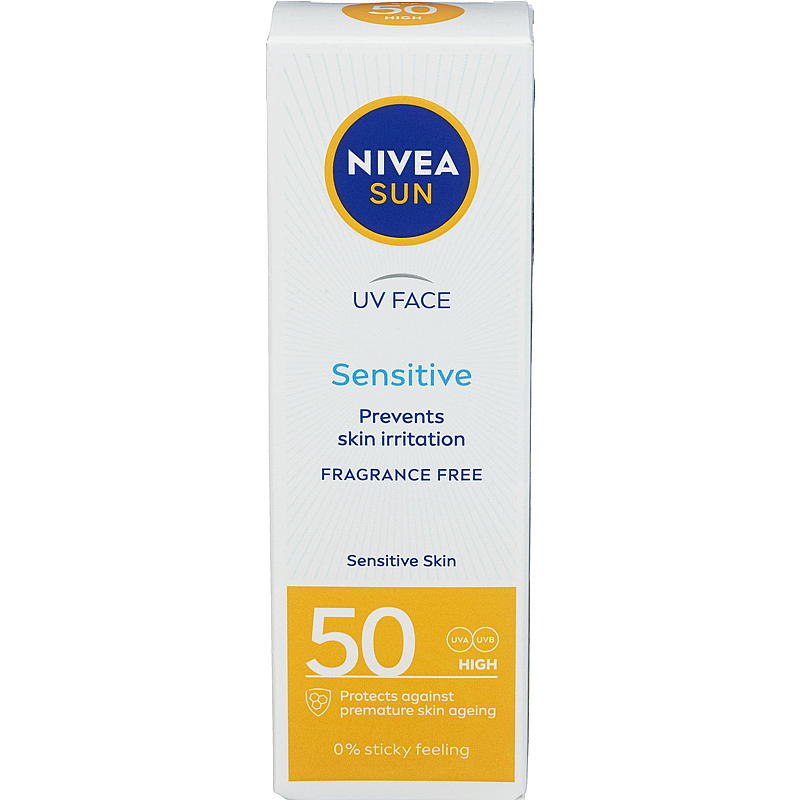 Crème solaire Nivea 50 ml Visage Peau sensible Nivea SPF50