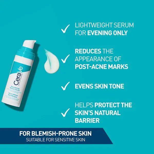 Cerave Resurfacing Retinol Serum for hud med tendens til urenheter 30 ml