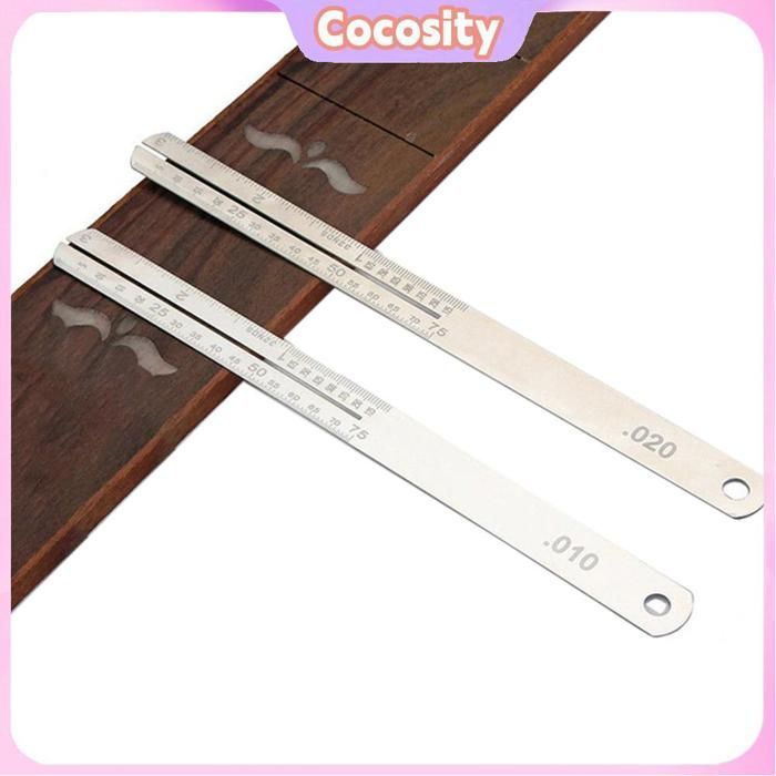 Cocosity Traste de guitarra de 0,02 pulgadas Traste de guitarra de 0,01 pulgadas Fragle con herramientas de protección de instrumentos 0,010 pulgadas Tipo 2
