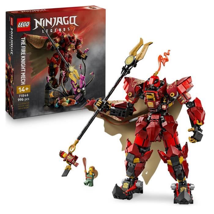 LEGO NINJAGO 71846 Fire Knight Mech - Bouwset voor jongens vanaf 14 jaar - Kai