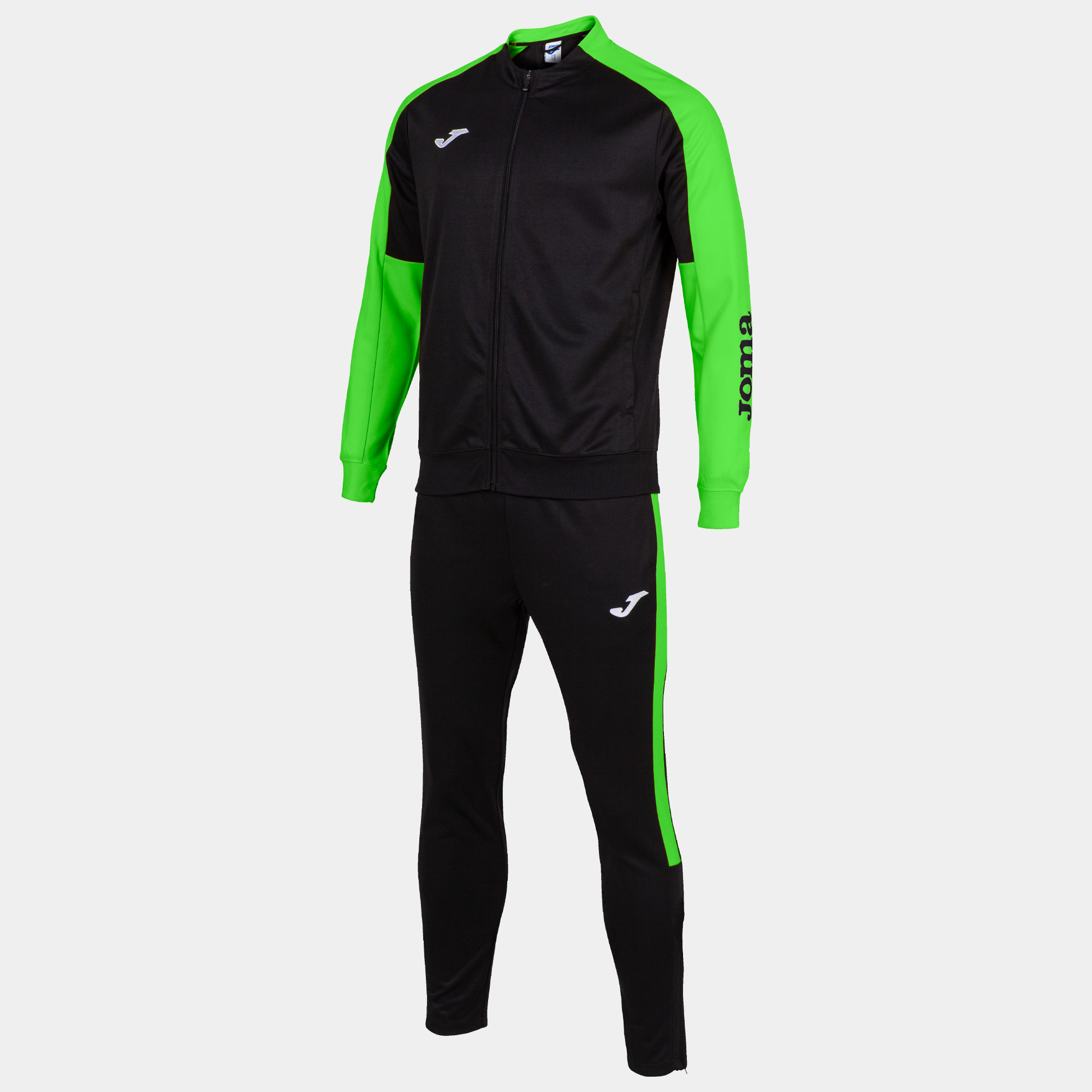 Chándal Joma Eco Championship Negro Verde Flúor