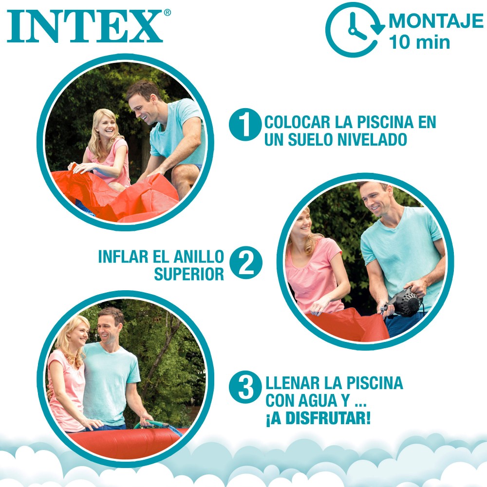  Piscine gonflable Intex en forme de crabe pour enfants