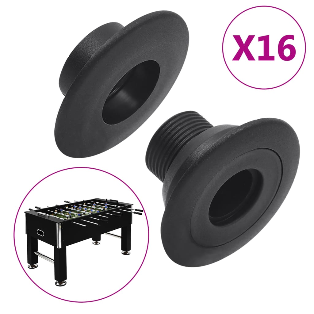 Table Stoppers for Foosball Tables, 15.9/16 mm Bar, 16 Pieces