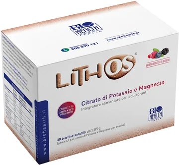 LITHOS Lithos voedingssupplement met bosbessen en kalium- en magnesiumcitraat, 30 zakjes