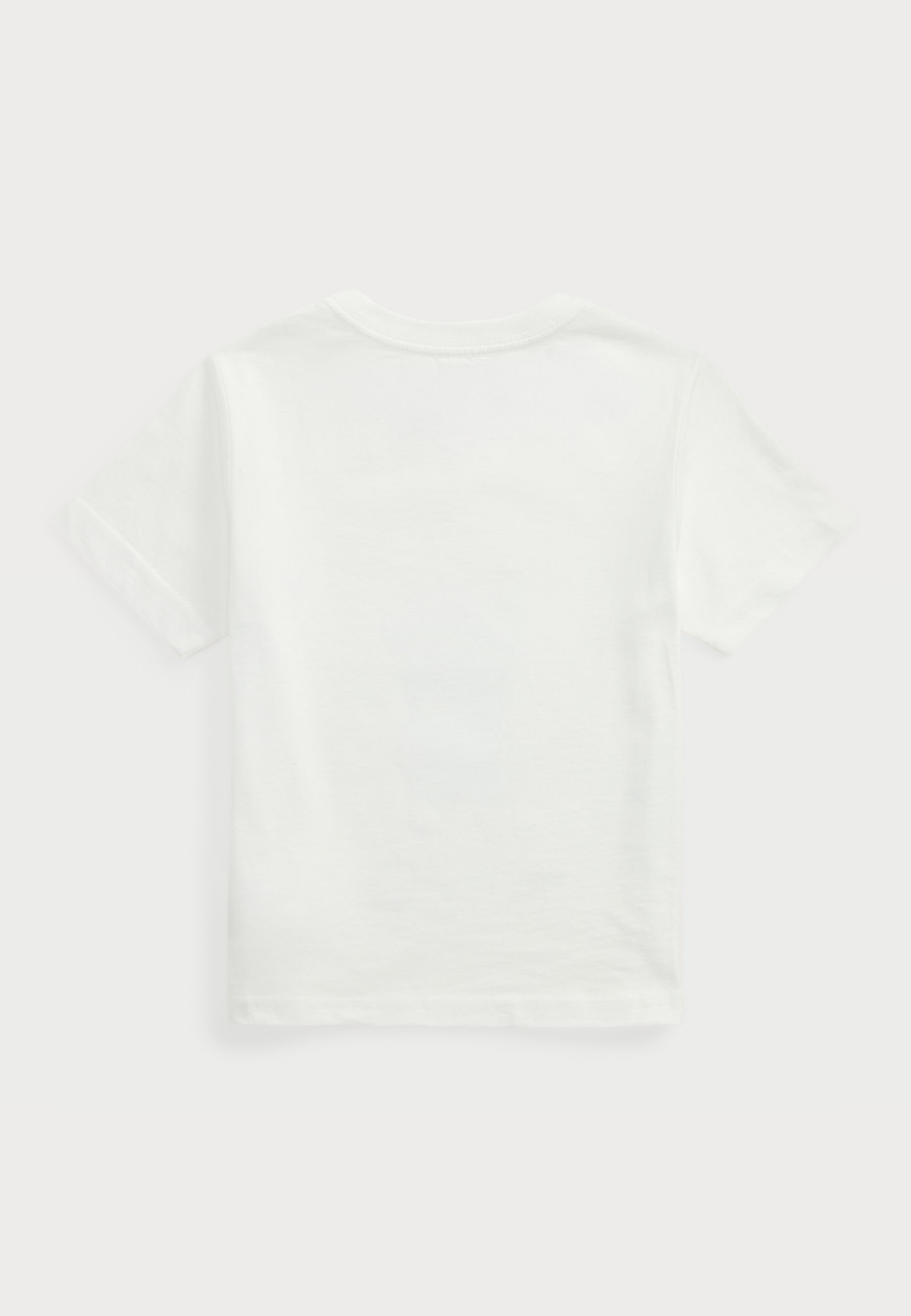 Polo Ralph Lauren T-shirt van katoenjersey met polobeerprint - wit