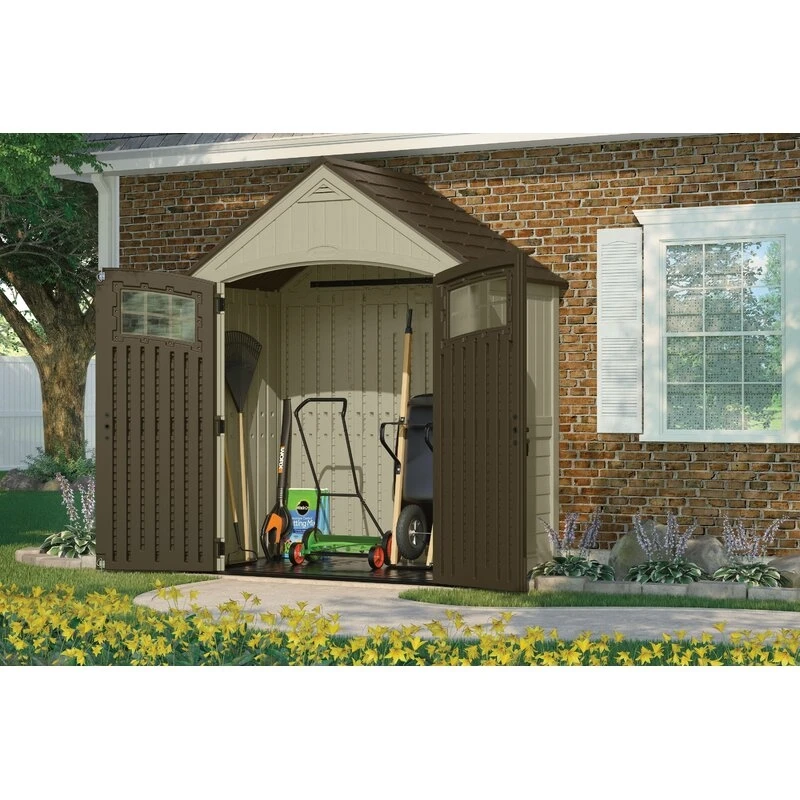 Sutton Outdoor kunststof opbergloods van 2,26 m breed x 1,22 m diep