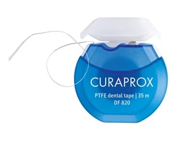 CURAPROX Curaprox Df 82 Ptfe zobu diegs 35 m mutes dobuma higiēnai