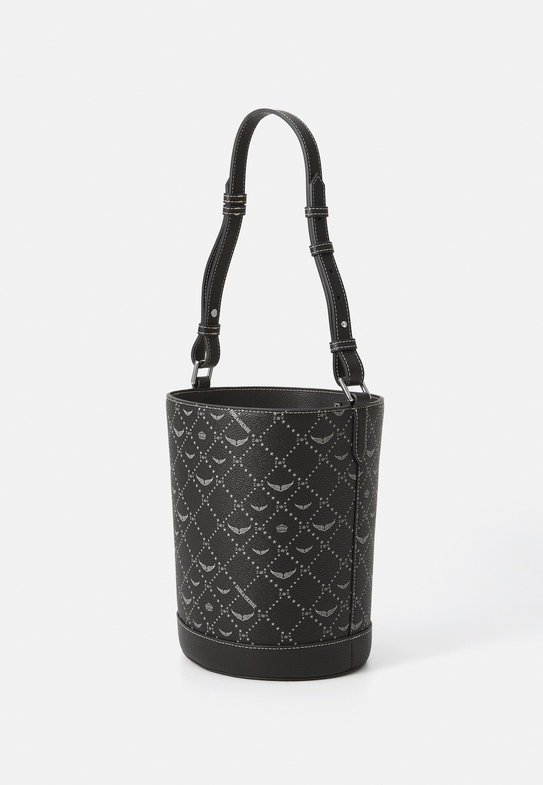 Zadig & Voltaire BUCKET MONOGRAM - Handtas - zwart