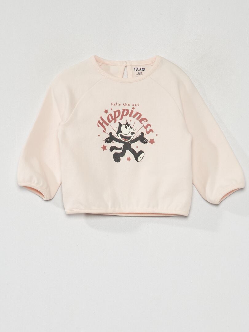 Felix de Kat Sweatshirt met lange mouwen - ROZE