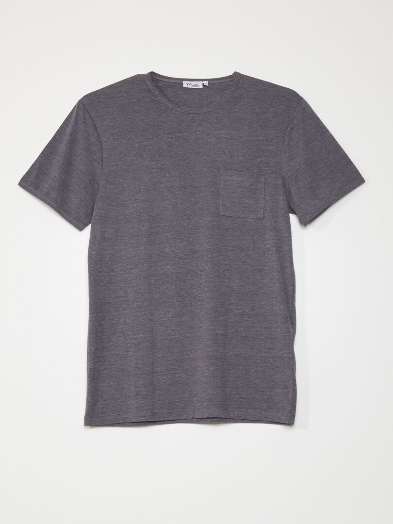 Conjunto de pijama com camiseta e calça - 2 peças - MARROM
