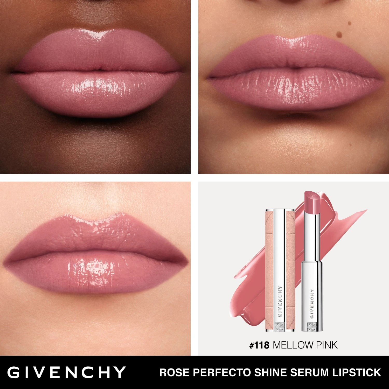 Givenchy Rose Perfecto Shine Serum Lipstick