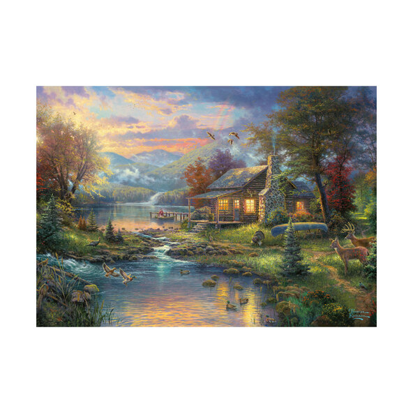 Pussel T. Kinkade, 500 bitar, i metallplåt, Nature' Paradise