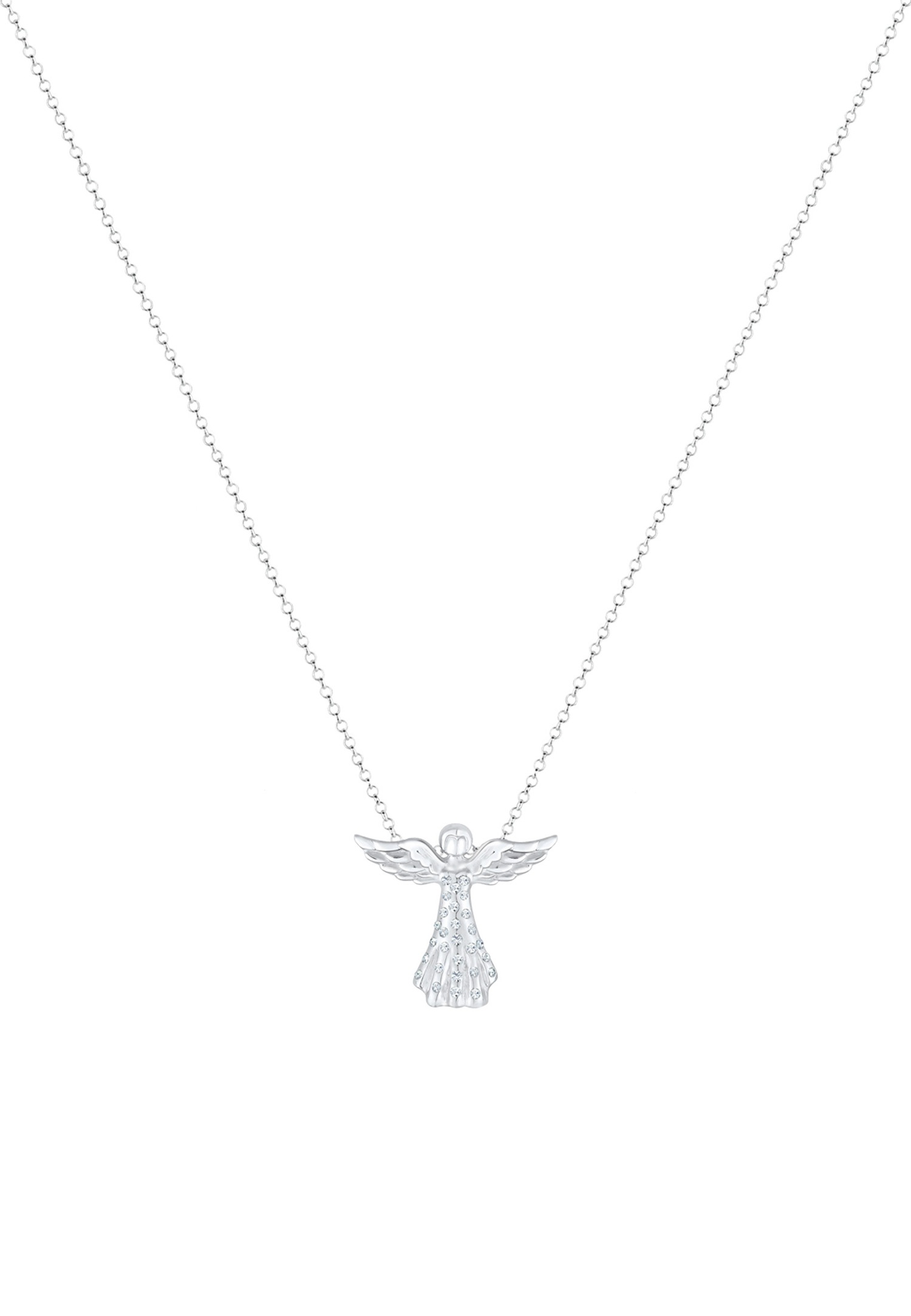 Elli Femme Pendentif d'Ange en Argent Sterling 925 avec Cristaux