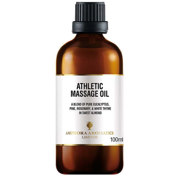 Amphora Aromatics Sportmassageolie 100 ml - Glazen verpakking