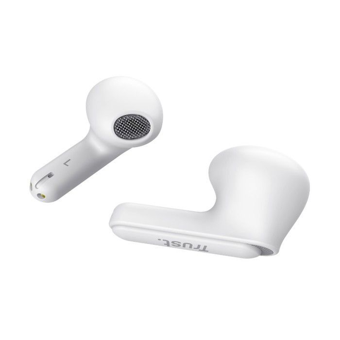 Auriculares Bluetooth Trust Yavi - Intraurales - 23 horas de autonomía - Reducción de ruido ENC - Blancos