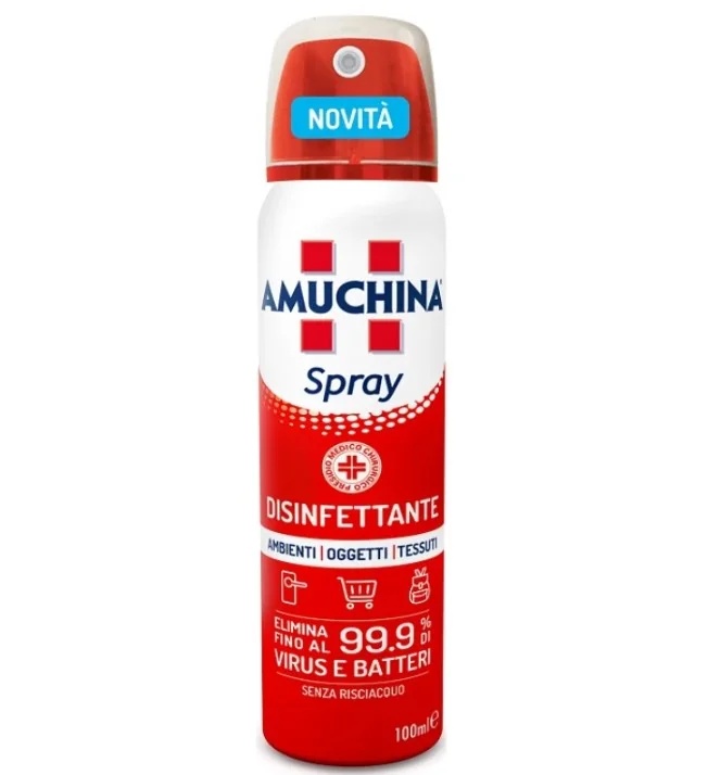 AMUCHINA Spray désinfectant Amuchina 100 ml pour environnements, objets et textiles