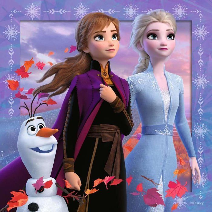 Frozen 2: De reis begint, puzzels van 3 x 49 stukjes, geschikt voor kinderen vanaf 5 jaar, Ravensburger
