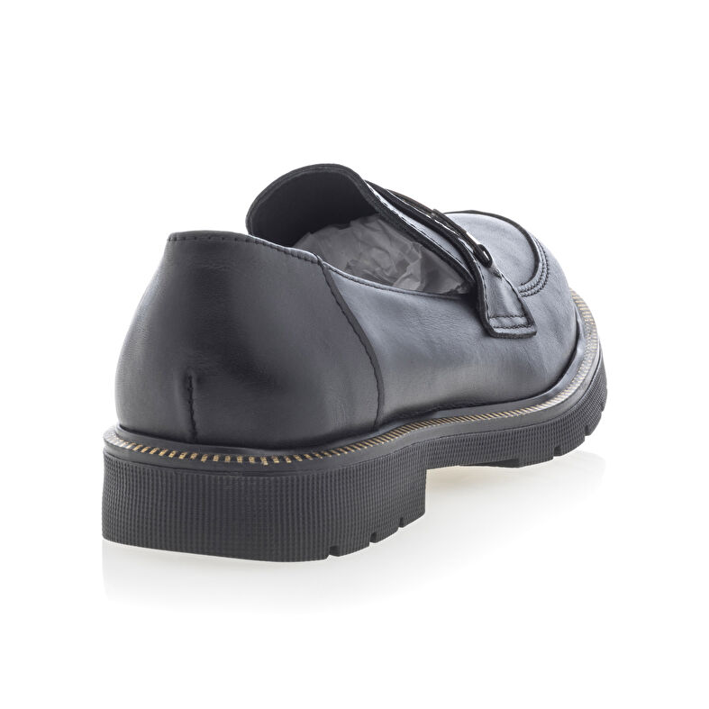 Svarte loafers/båtsko til jente