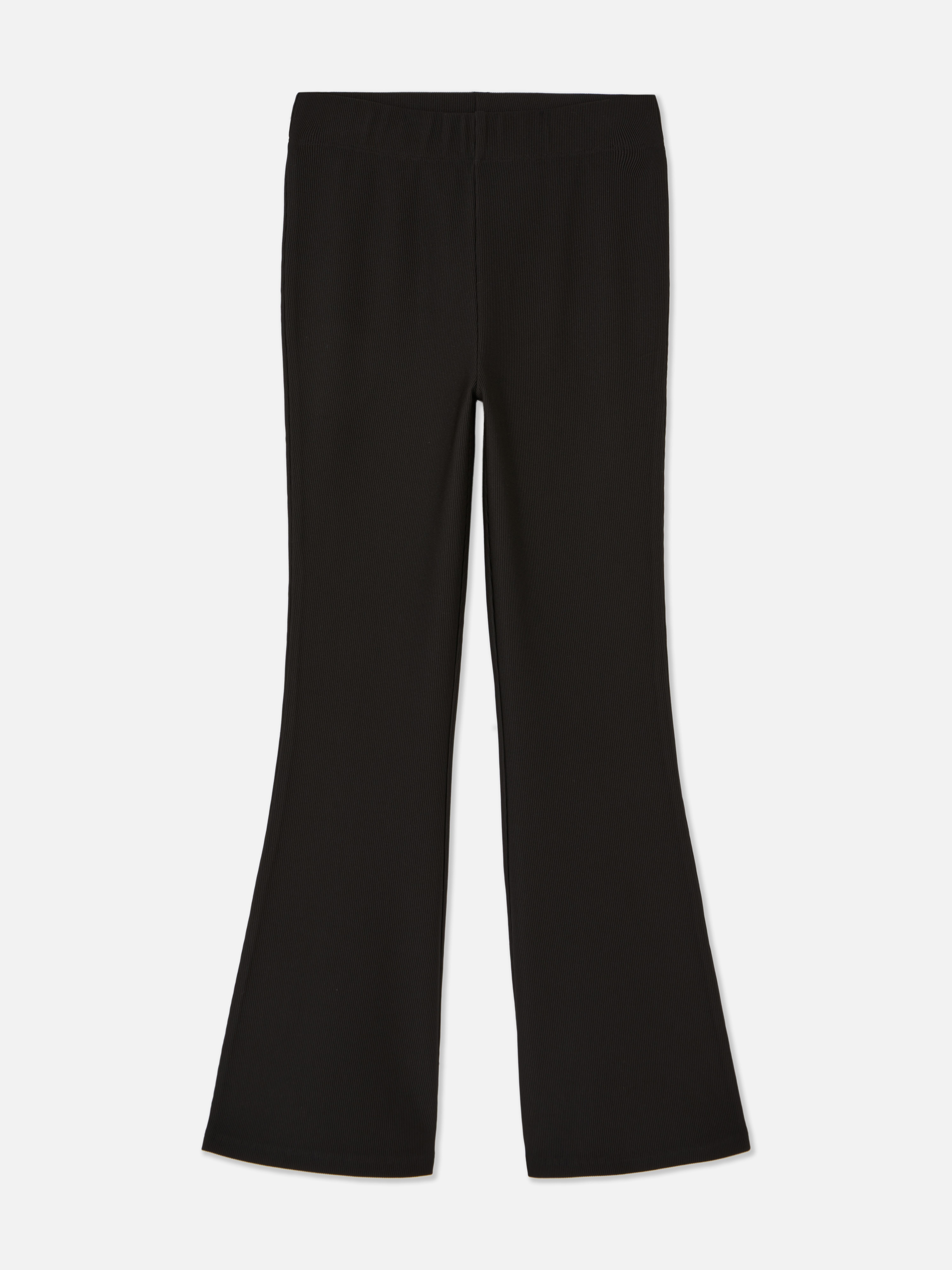 Ribbroek met wijduitlopende pijpen Trendy broeken voor kleine fashionista's