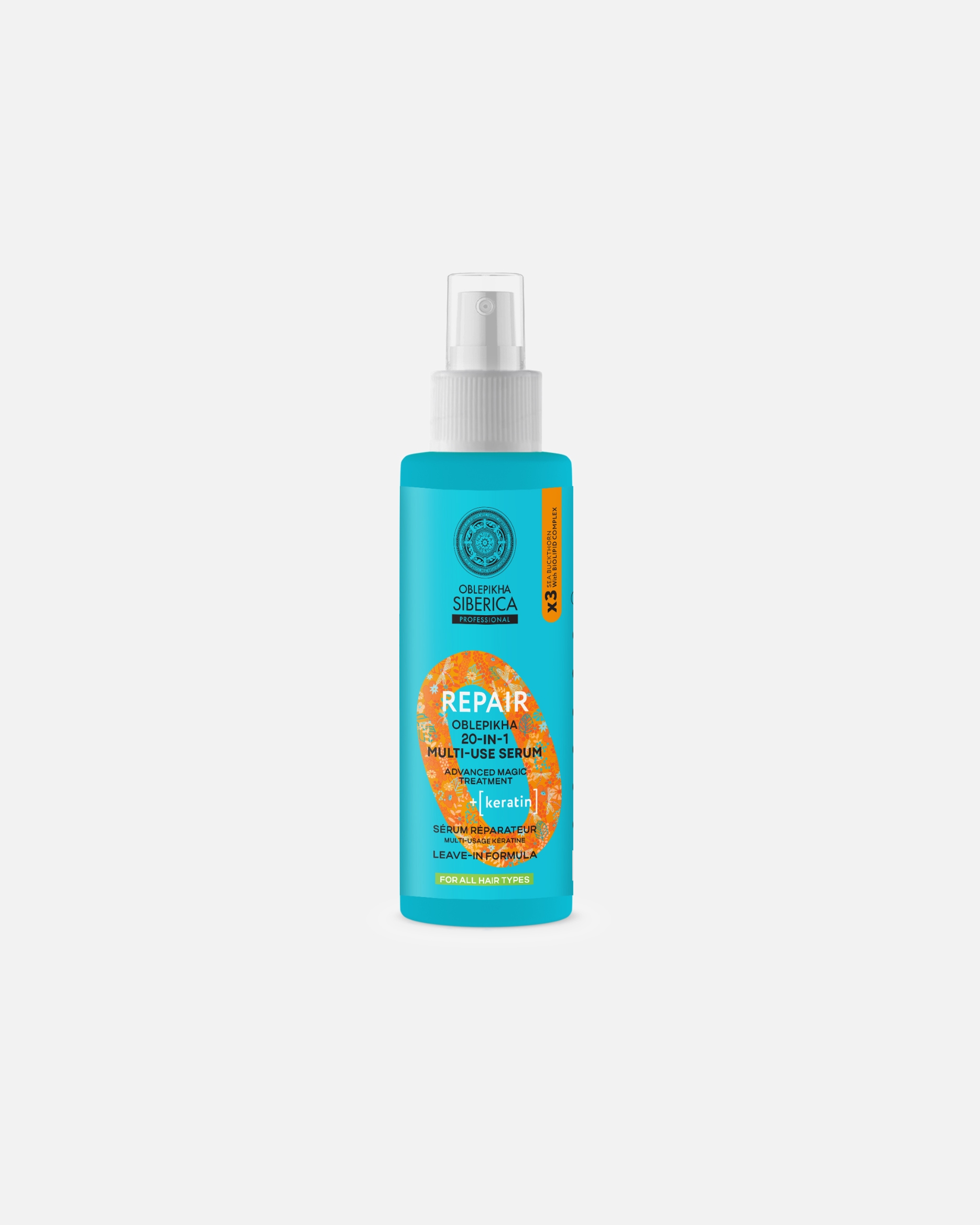 Natura Siberica Sérum 20-en-1 Repair Kératine à l'argousier
