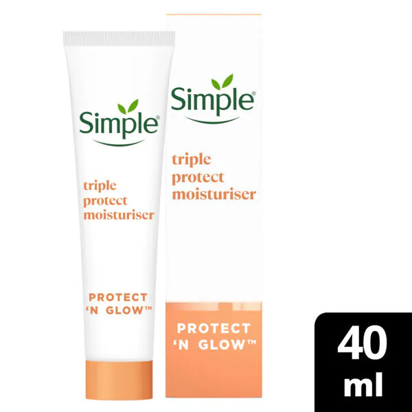 Hydratační krém Simple Protect 'N' Glow Triple Protect SPF 30 40 ml