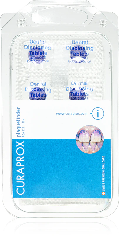 Comprimidos Curaprox PCA 223 para descoloração da placa bacteriana
