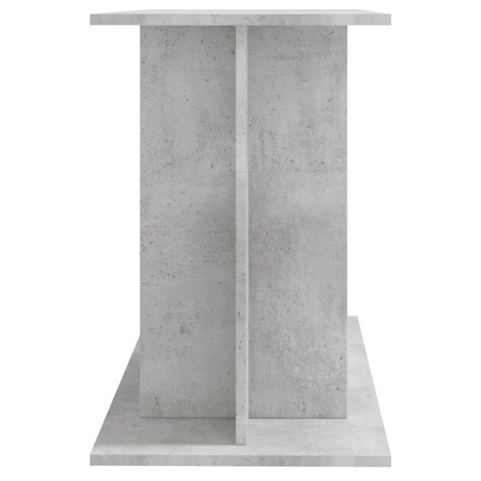vidaXL Support pour aquarium gris béton 100x40x60 cm bois d'ingénierie 833587