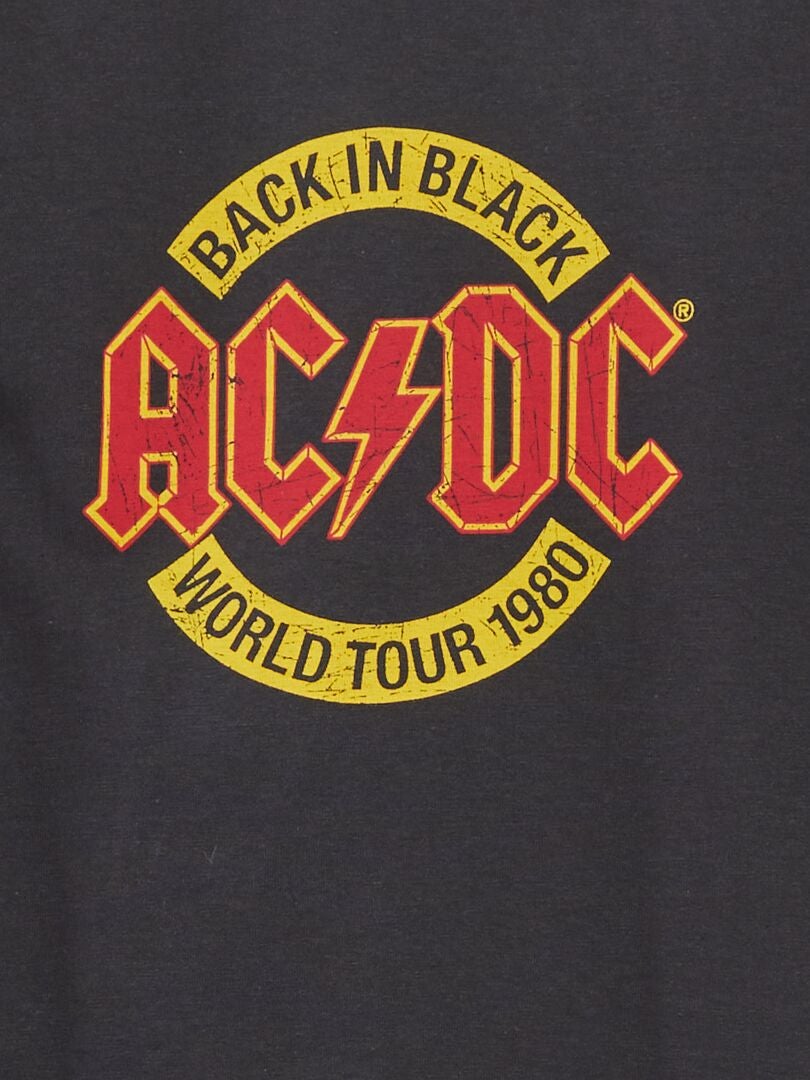 Koszulka ACDC z krótkim rękawem – czarna
