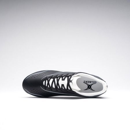 Men's Rugby Boots - GILBERT - CAGE TORQ MSX Boots - Black/White - Size 40 - Molded Studs