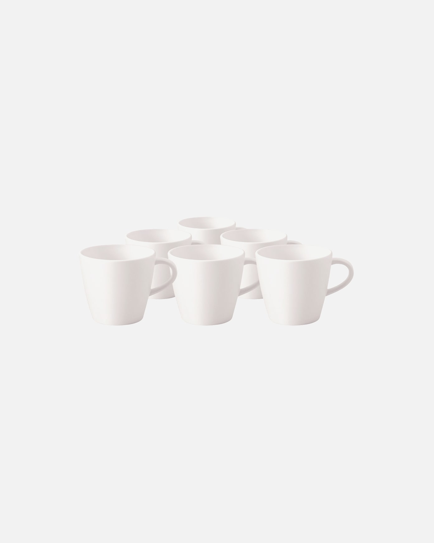 Sada 6 kávových hrnků Villeroy & Boch, design Rock Blanc - 1 kus