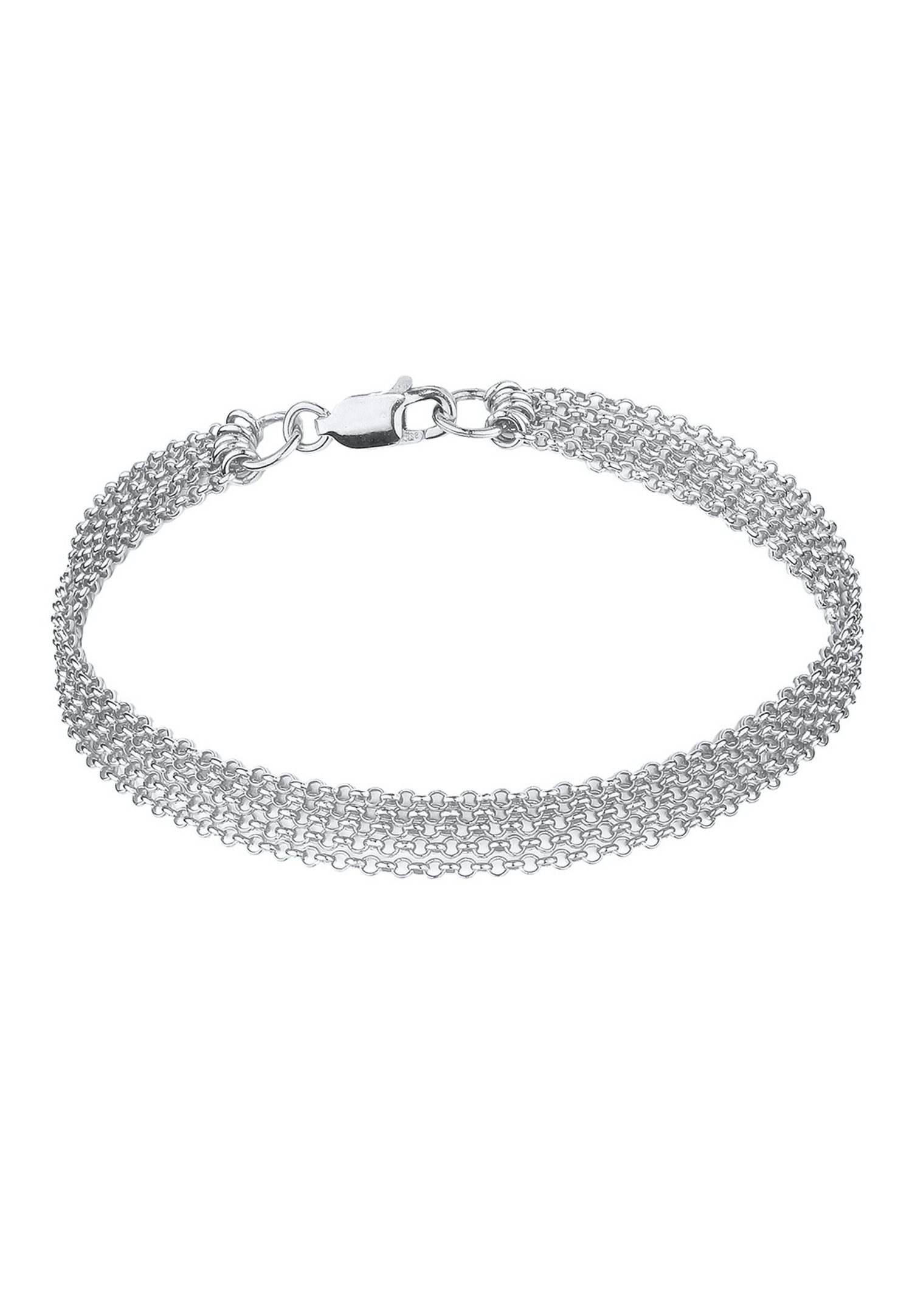 Elli Femmes Chaînes Look Moderne en Argent Sterling 925