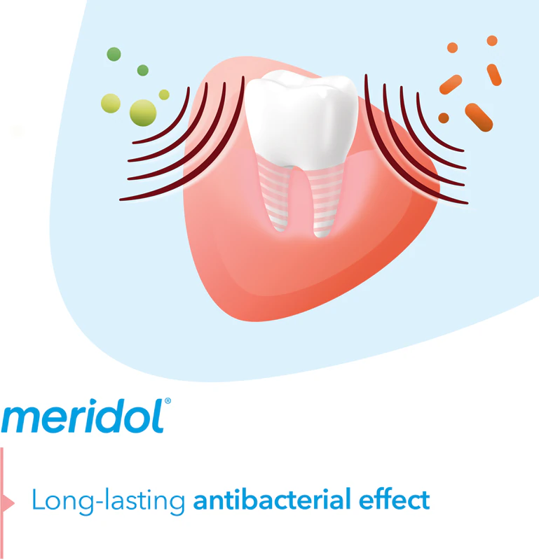 Enxaguante bucal Meridol Complete Care (sem álcool) Sem álcool