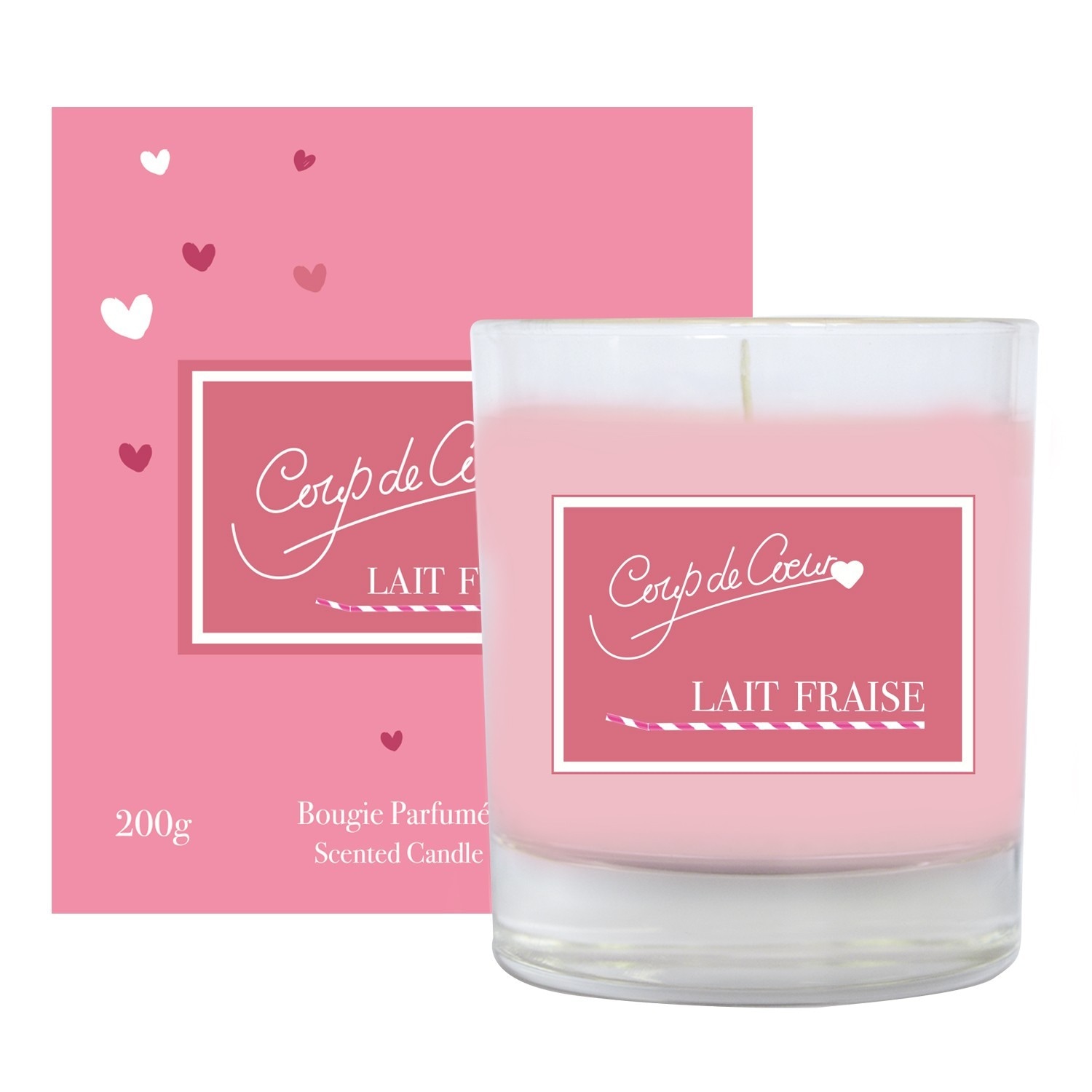 Coup de Coeur BOUGIE LAIT FRAISE