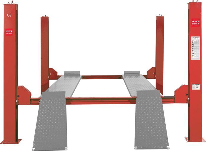 Elevador hidráulico de 4 columnas, 3,5 T, 230 V, MW Tools