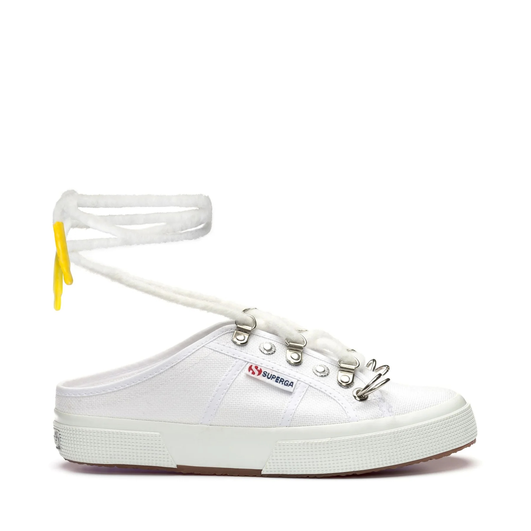 2402 MULE-WHITE-METALLIC CHAIN