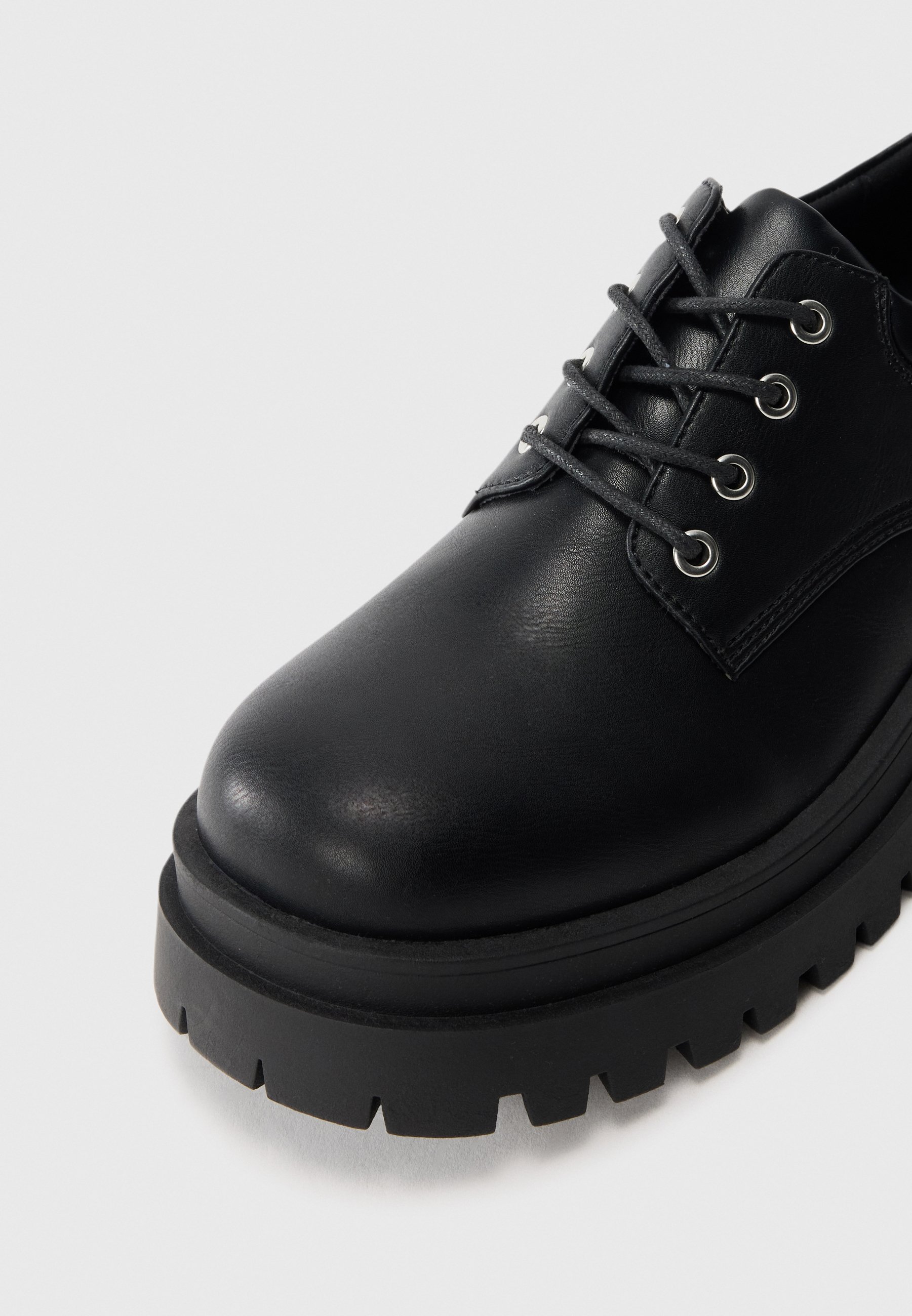 TOALETNÍ ŠTÍTKY UNISEX - Ležérní šněrovací boty - black