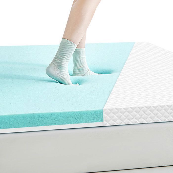 ROYGBIV Coprimaterasso in memory foam 90x190 cm, spessore 7 cm – Comfort ergonomico, anti-affossamento, traspirante