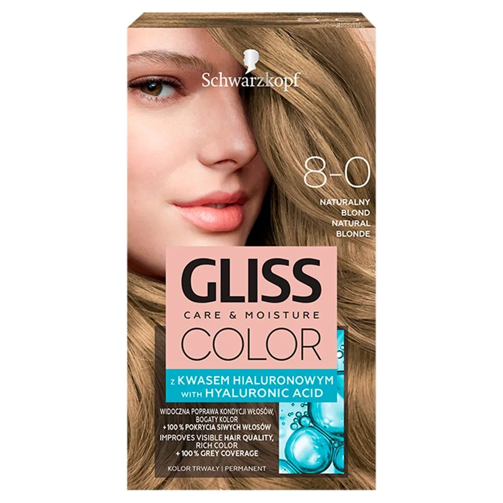 Gliss Color Farba do włosów 8-0 Naturalny Blond