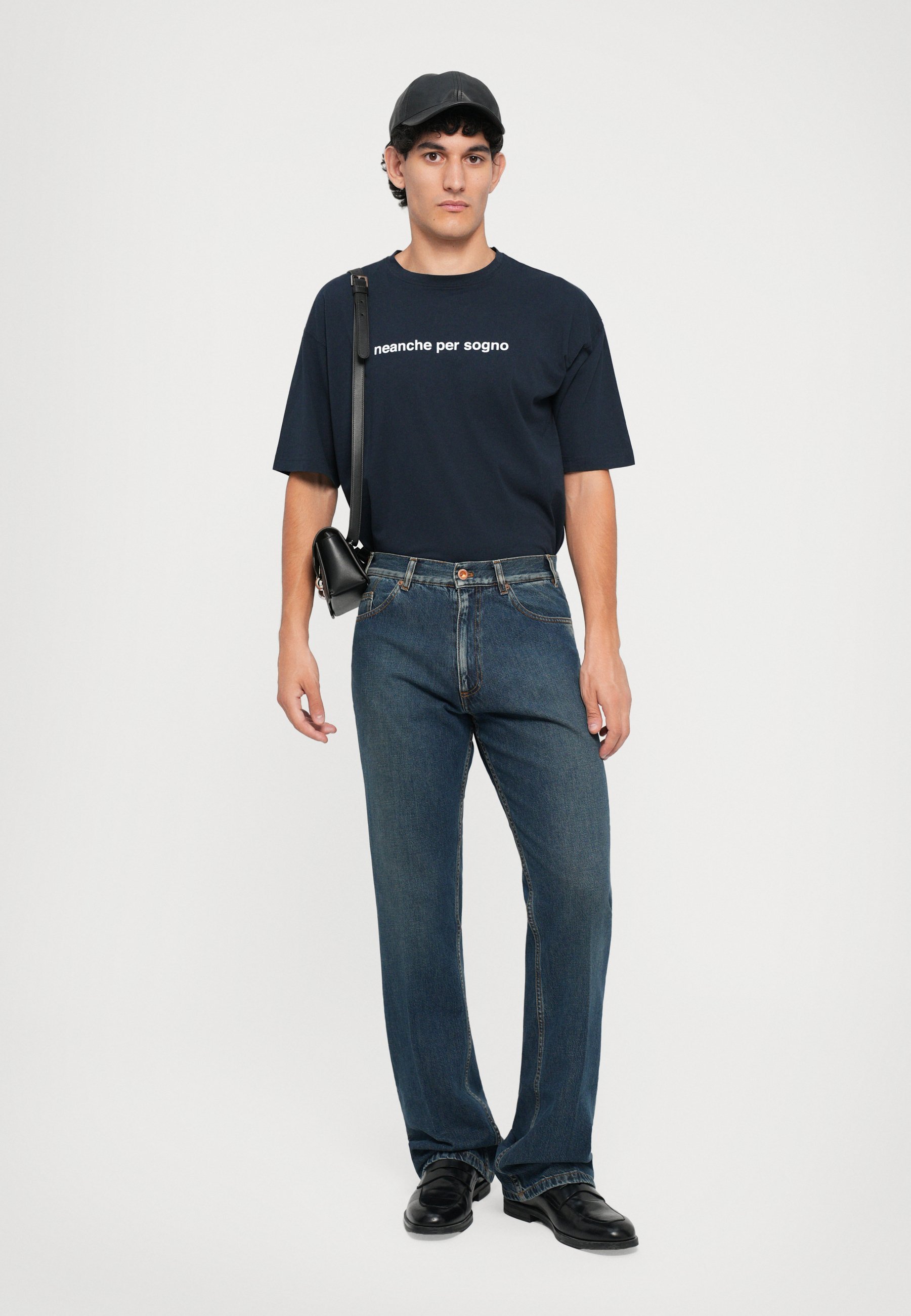 ESPERANDO UM SONHO - Camiseta estampada - azul marinho