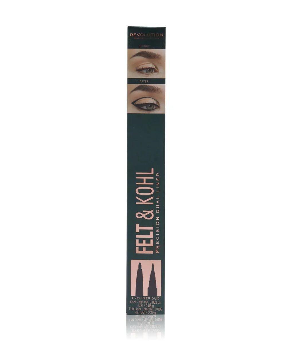 „Felt & Kohl Precision Dual Liner“ akių pieštukas Akių pieštukai ir akių kontūro pieštukai