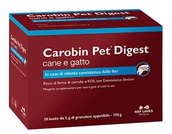 NBF LANES Carobin Pet Digest granulado, 30 sachês de 5 g